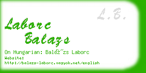 laborc balazs business card